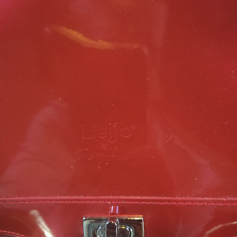 Beijo Red Patent Shoulder Bag - Picture 2 of 6